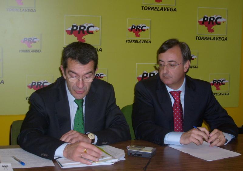 Pedro Garc?a y Pedro P?rez en rueda de prensa