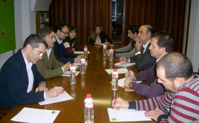 Foro sobre el Empleo celebrado con representantes de UGT, CCOO y USO