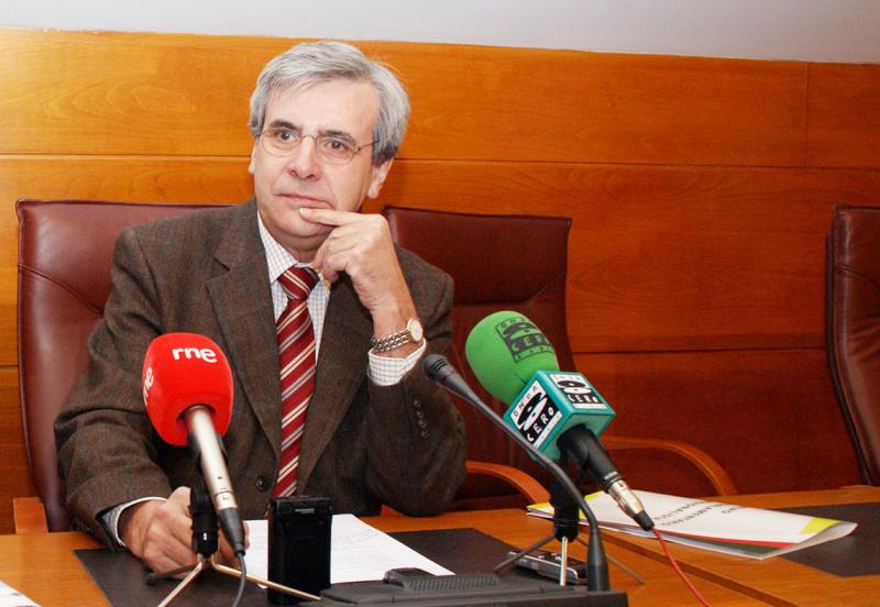 Rafael de la Sierra, durante la rueda de prensa