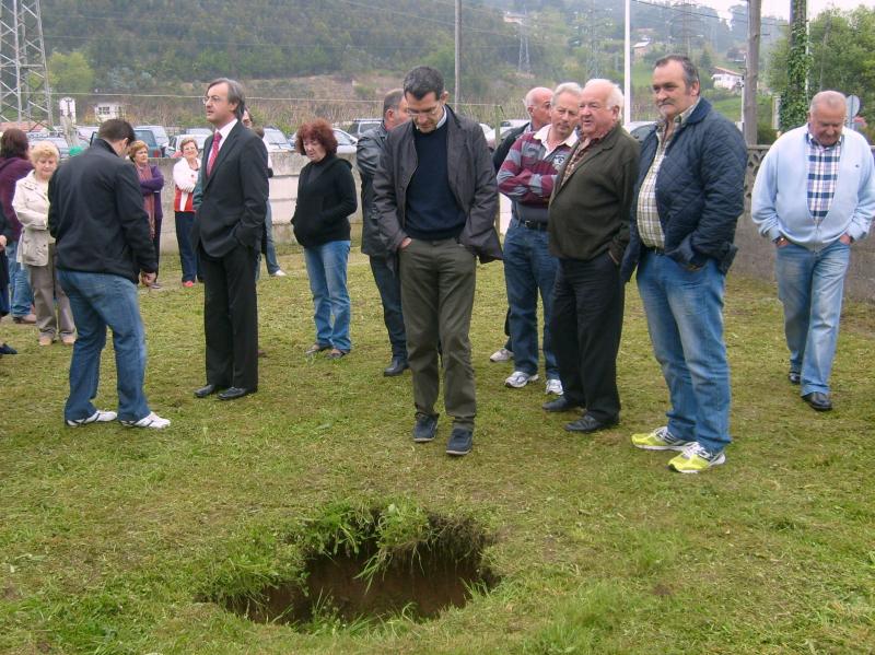Visita al soplao que se prudujo en La Turbera el pasado mes de mayo