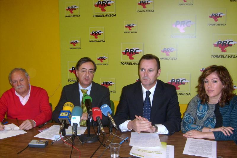 Rueda de prensa de los portavoces del PRC de Torrelavega, Suances, Polanco y Miengo