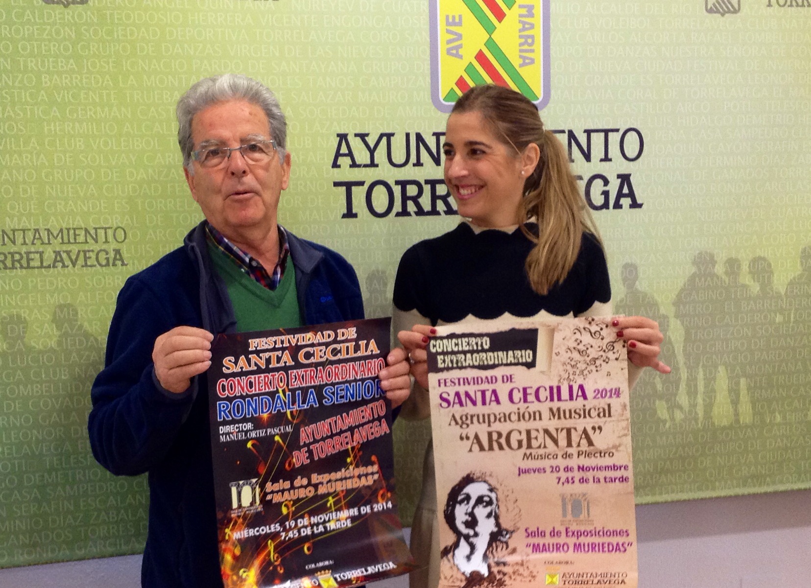 Juncal Herreros y Manuel Ortiz en la presentaci?n de los conciertos