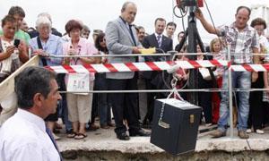 Colocaci?n de la primera piedra