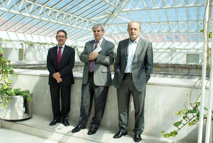 Miguel ?ngel Revilla, Rafael de la Sierra y Javier L?pez Marcano, de izquierda a derecha