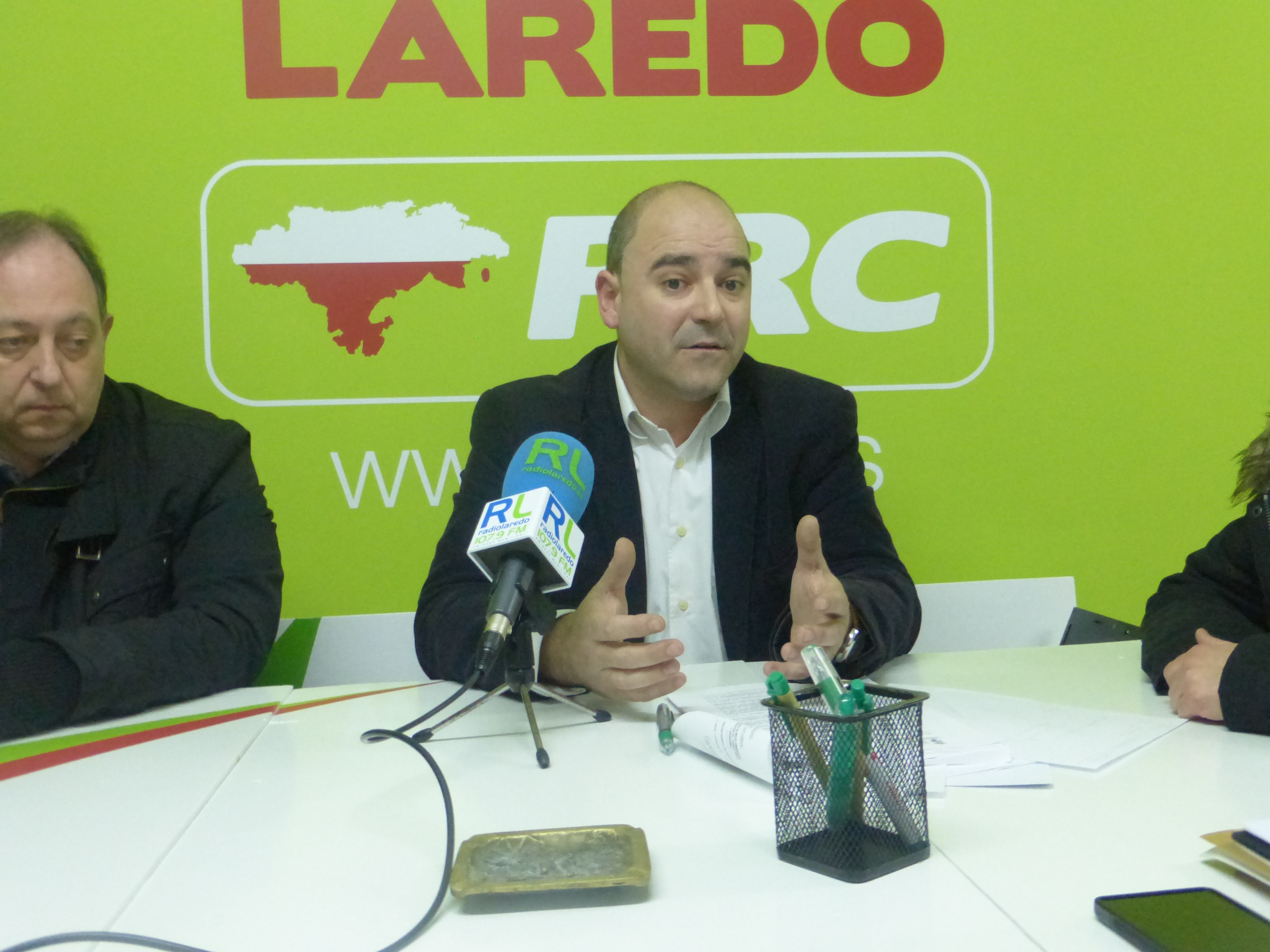 Pedro Diego durante su encuentro con los medios de comunicación