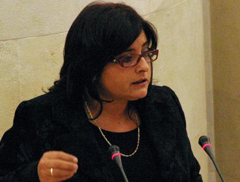 Alodia Blanco, secretaria general del Comit? Local del PRC de Castro Urdiales
