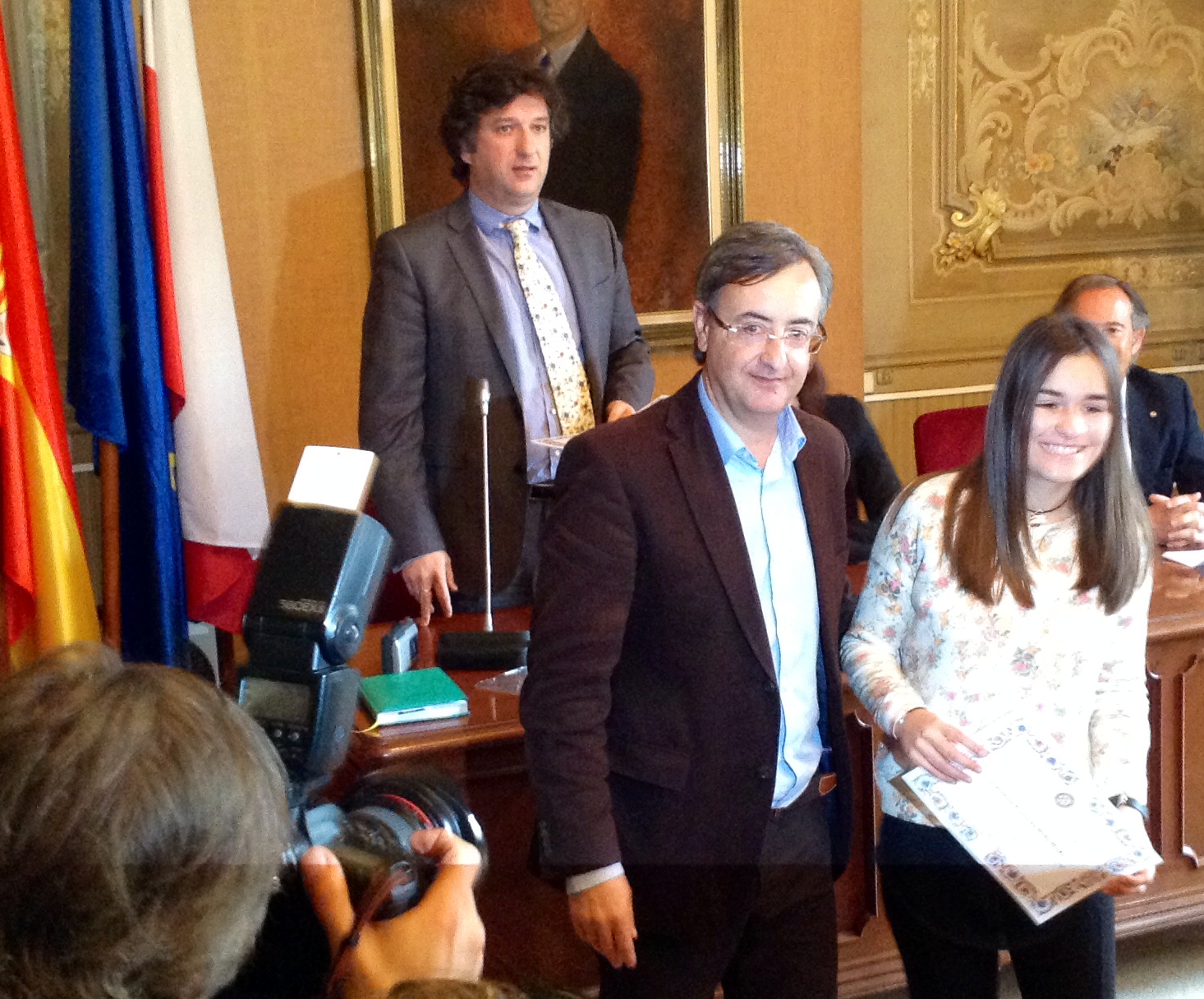 Garc?a Carmona en la entrega de premios "Protagonistas del Ma?ana"