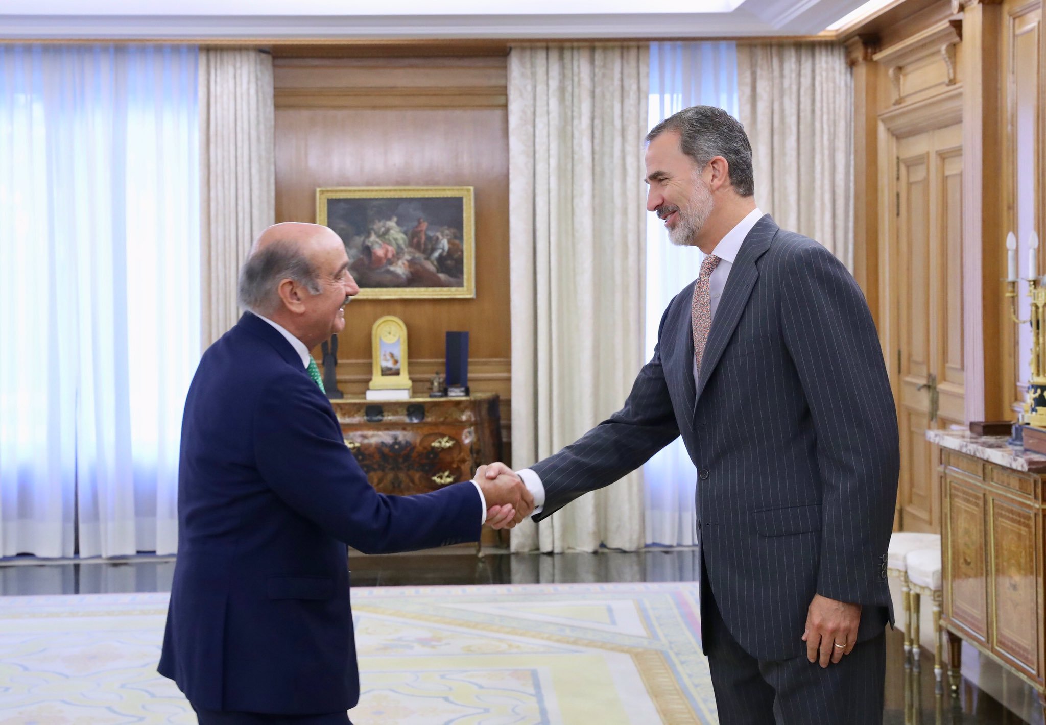 José María Mazón en su encuentro con el Rey. (Casa de su Majestad el Rey)