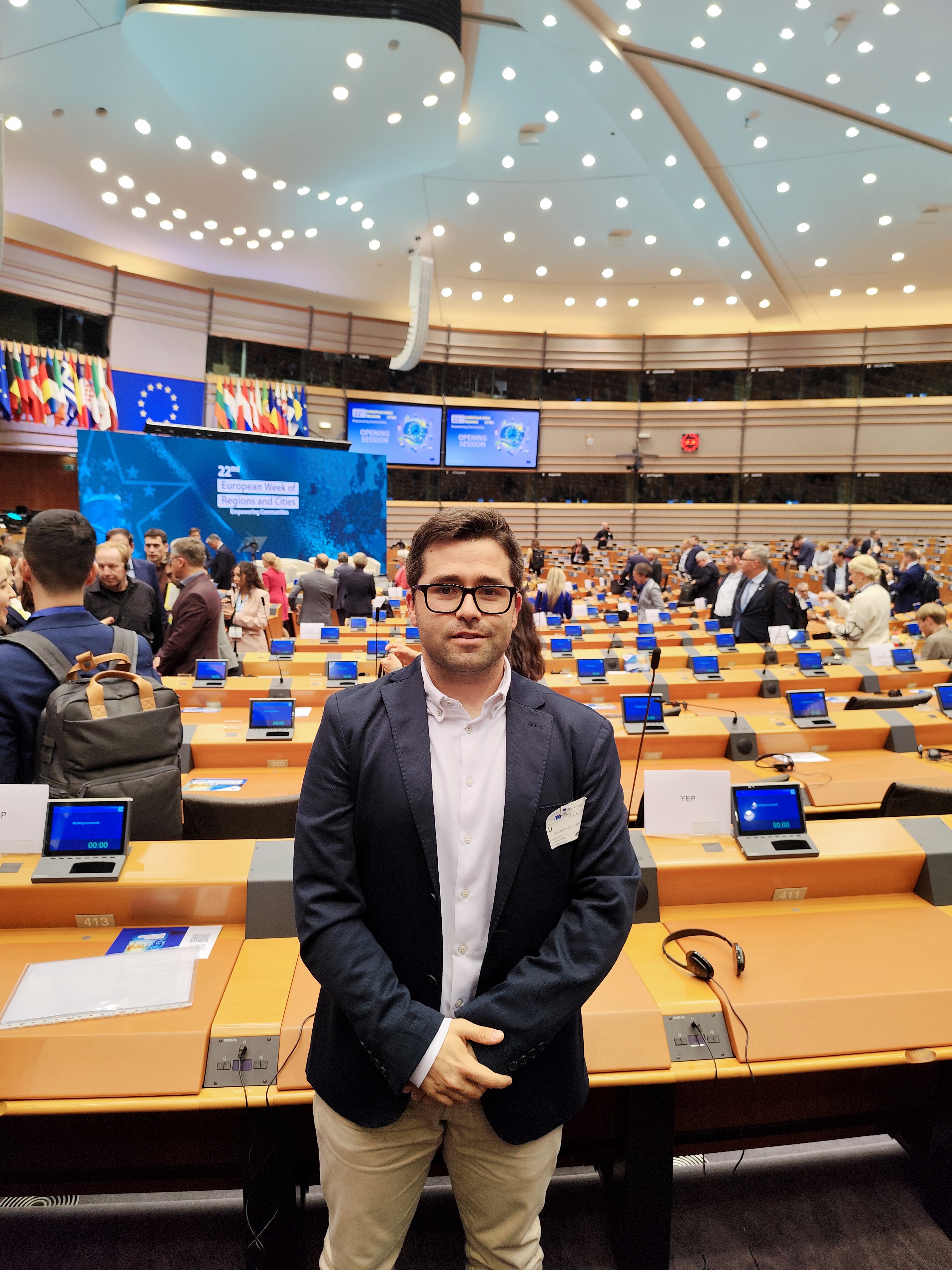 Luis Javier Casas en Bruselas