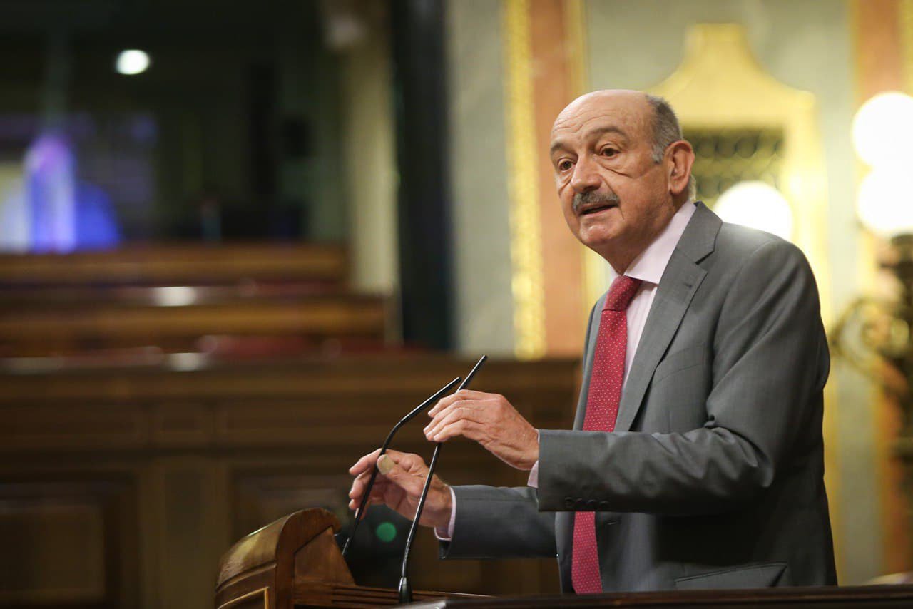 El diputado nacional del PRC, José María Mazón, durante su intervención hoy en el Congreso de los Diputados. (Foto: Congreso de los Diputados).