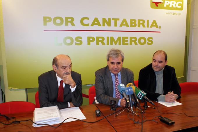 Jos? Mar?a Maz?n, Rafael de la Sierra y Pedro Diego, de izquierda a derecha