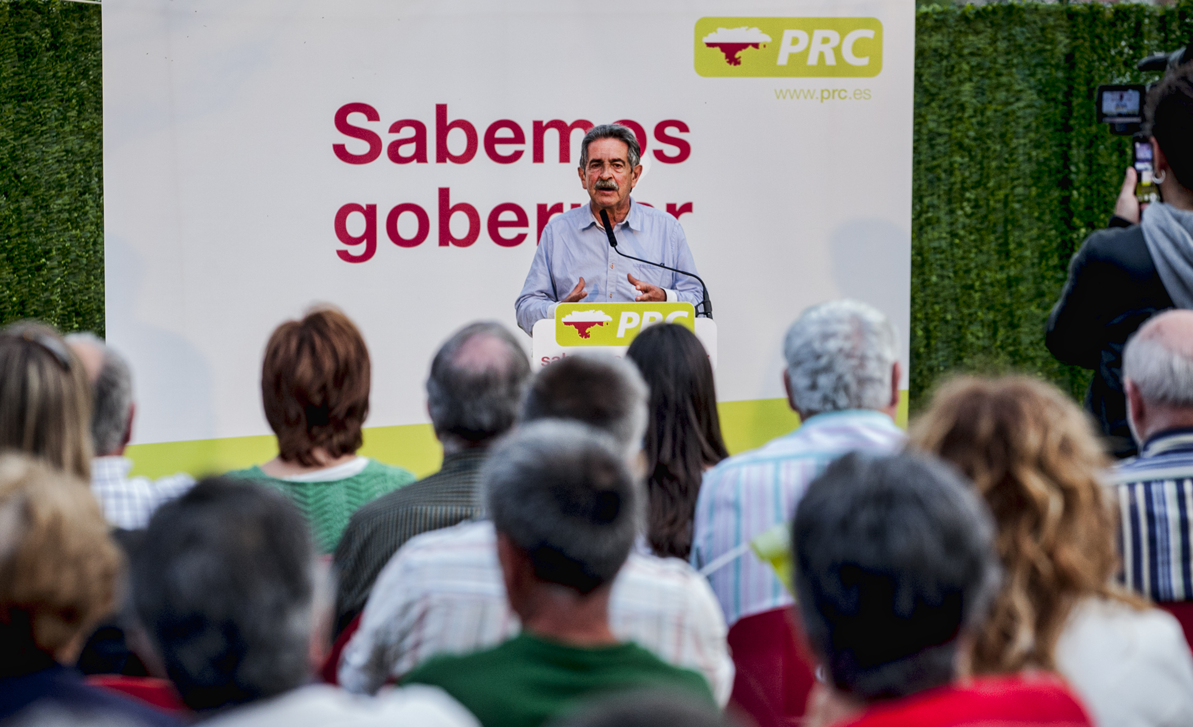 Revilla durante su intervención en Piélagos