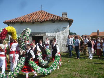 El alcalde durante la procesi?n del santo