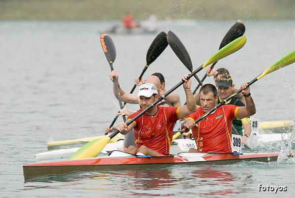 Ernesto Goribar y Alberto Aparicio en el Campeonato del Mundo Maraton Master K2 representando a la Selecc??n Espa?ola