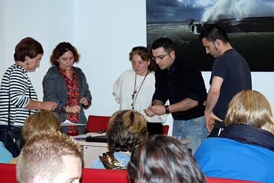 Pilar Santisteban, concejal del PRC, en la presentaci?n del curso de informatica