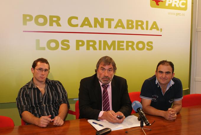 Jorge Cuevas, Fernando Fern?ndez y Juan Torre, de izquierda a derecha.