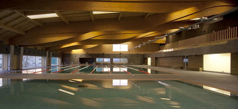 Interior de la Piscina Cubierta de Colindres