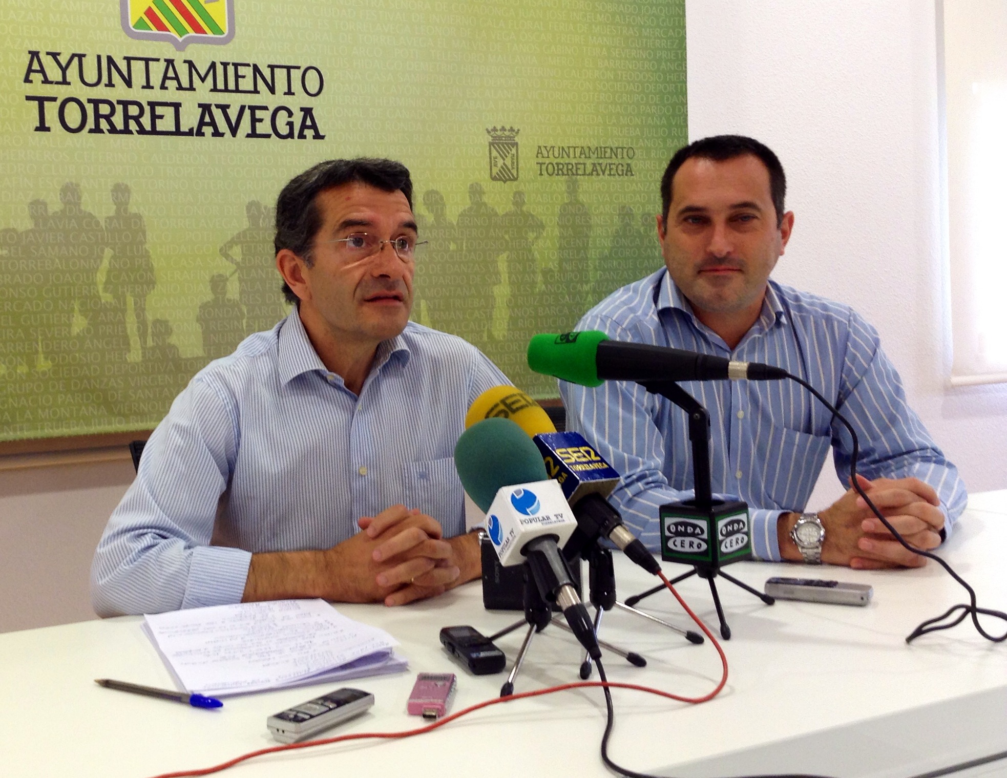 Rueda de prensa de Pedro P. Noriega y Pedro Aguirre