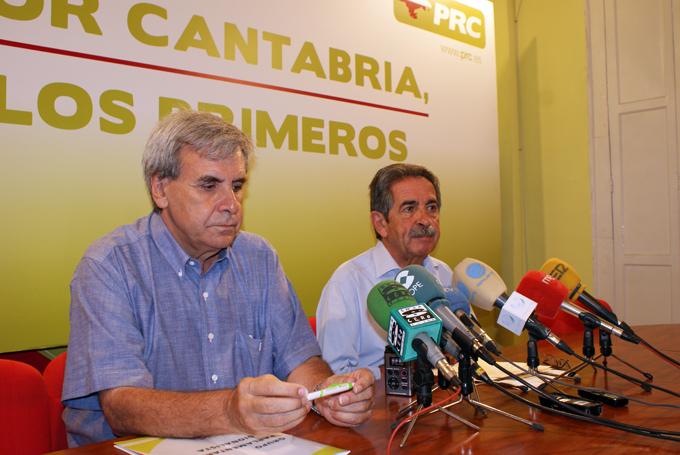 Miguel ?ngel Revilla y Rafael de la Sierra durante la rueda de prensa de este viernes