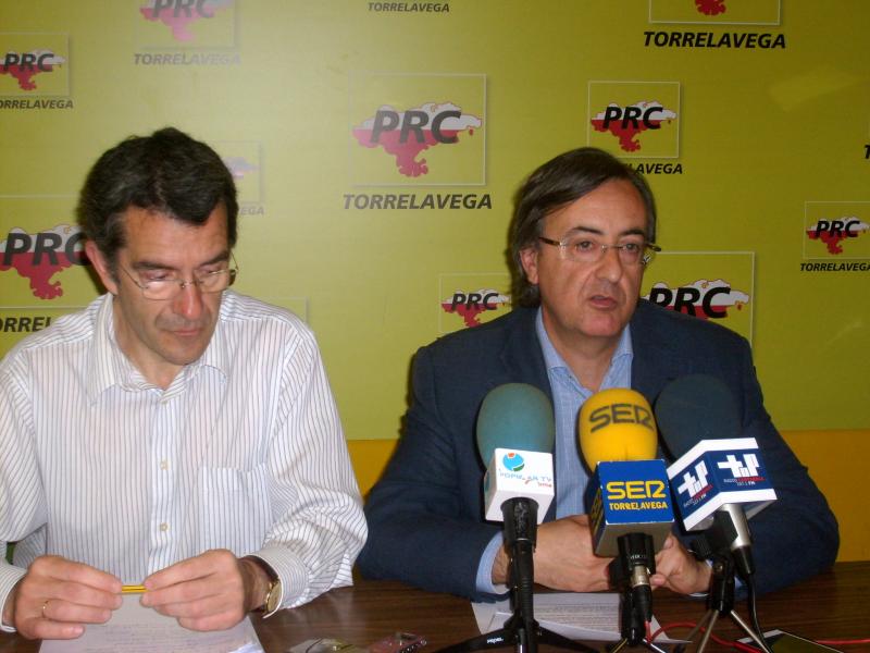 Pedro G. Carmona y Pedro P. Noriega en rueda de prensa