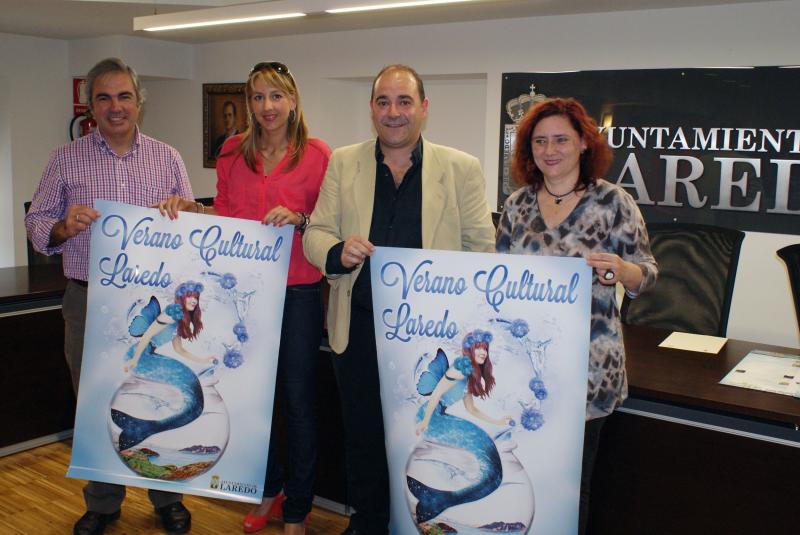 De izquierda de derecha, Ram?n San Juli?n, Laura Recio, Pedro Diego y Pilar Santisteban
