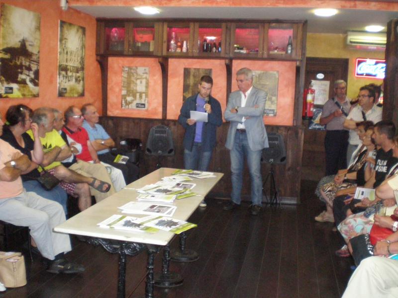 José Mª Fuentes-Pila y Jesús Goñi, coordinador de distrito, en el II Foro vecinal PRC Santander