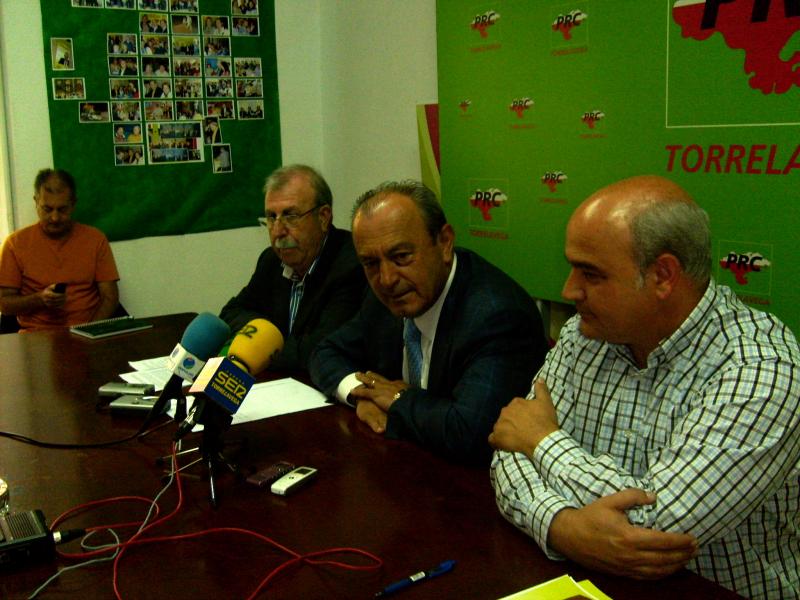 L?pez Marcano, el ex alcalde, Higinio Ter?n y el vocal, Francisco Garc?a