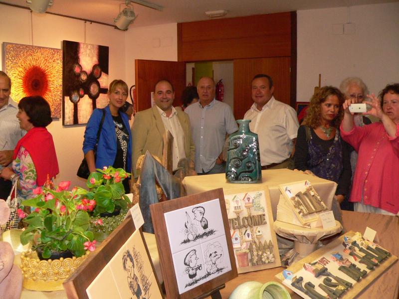 Pedro Diego asisti? a la apertura de la muestra