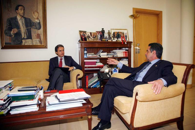 Revilla recibi? en su despacho al alcalde de Santander