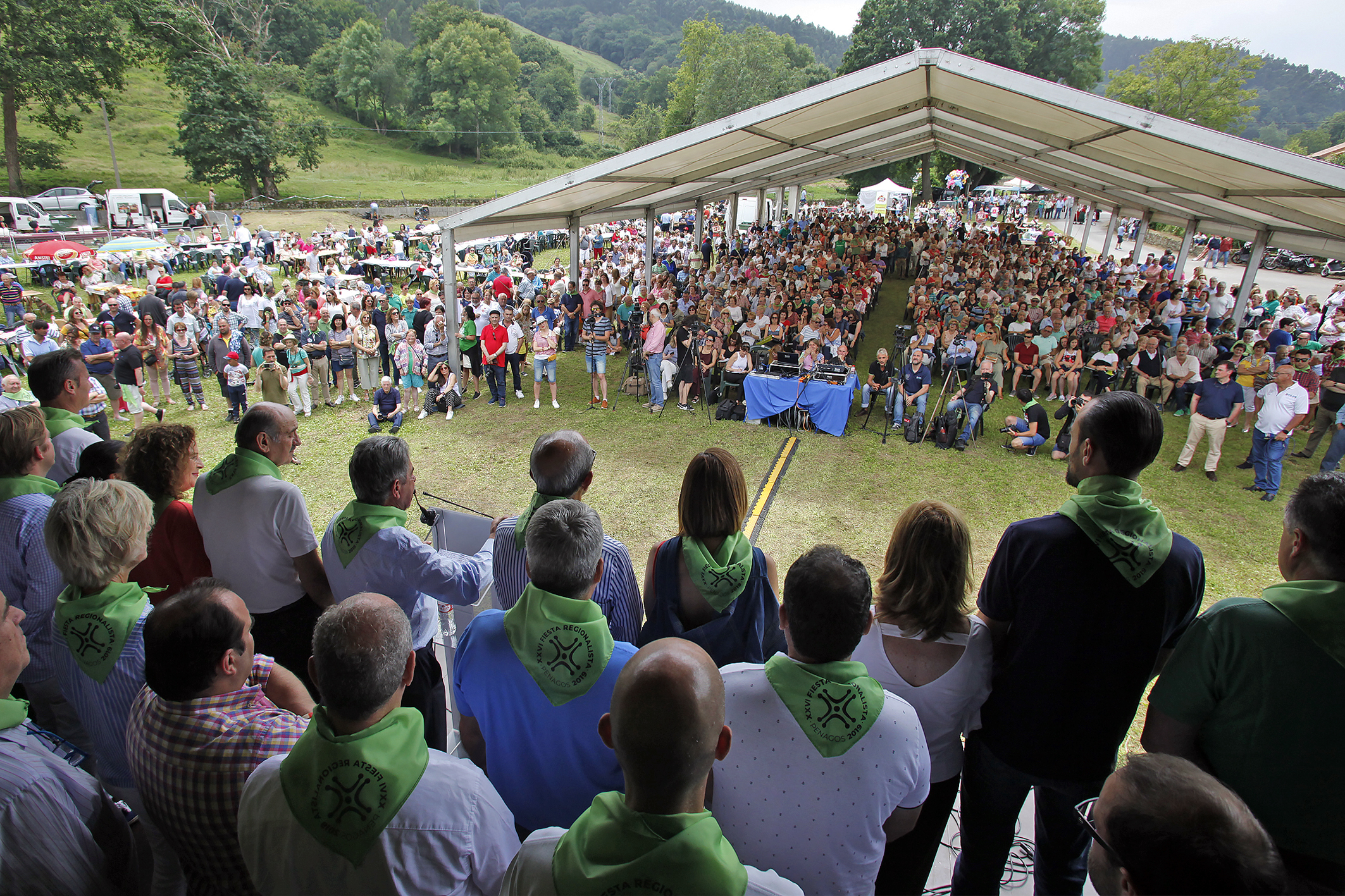 Celebración de la Fiesta Regionalista en Penagos en 2019.