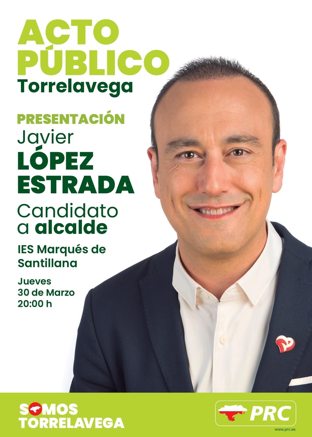 Presentación de Javier López Estrada como candidato a la Alcaldía de Torrelavega