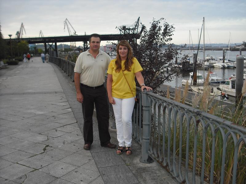 Los concejales regionalistas en el Paseo Maritimo