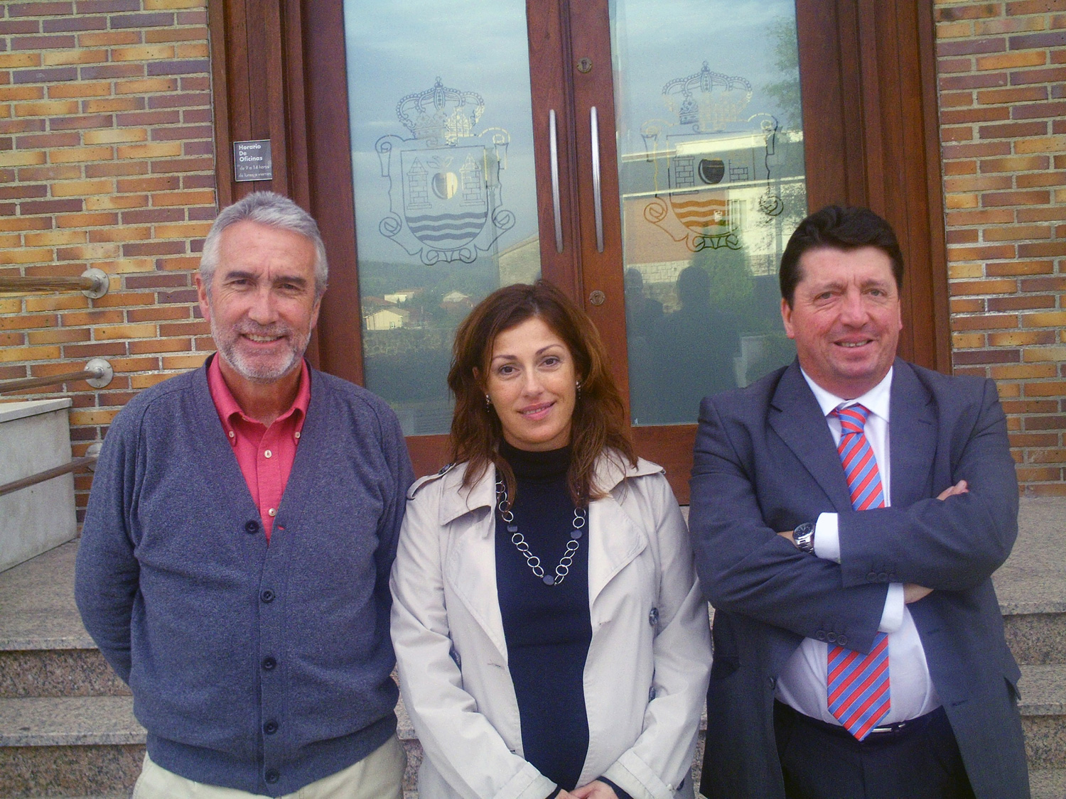 Los ediles regionalistas de Polanco: Avelino Rodr?guez, Rosa D?az y Miguel ?ngel Rodr?guez, de izquierda a derecha