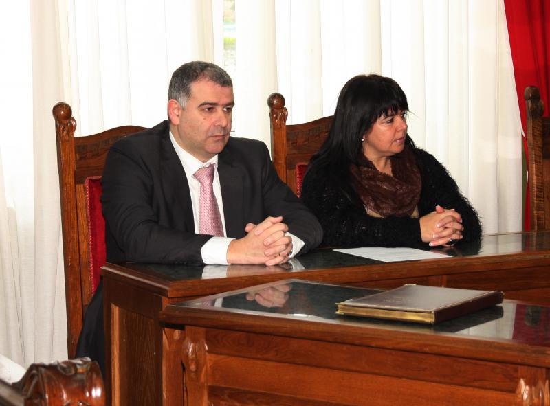 Aurora Cuero y Antonio Pérez, concejales del PRC en el Ayuntamiento de Colindres