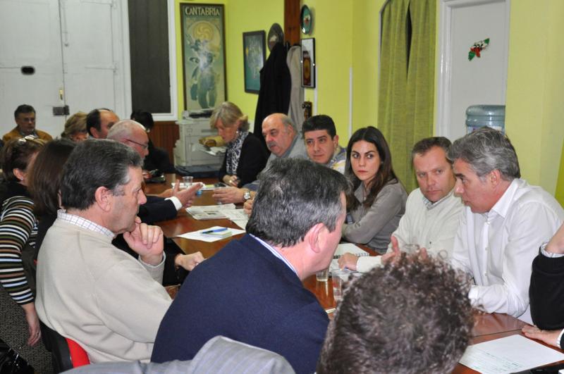Fuentes-Pila, en un momento del encuentro con los coordinadores de Distrito
