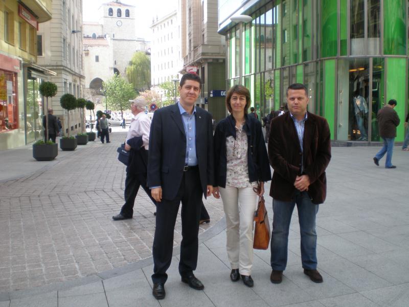 Francisco Sierra, Amparo Coterillo y Jes?s Ruis, organizadores del foro