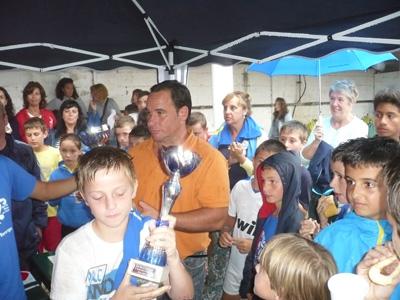 El edil de Deportes en el acto de entrega de los trofeos