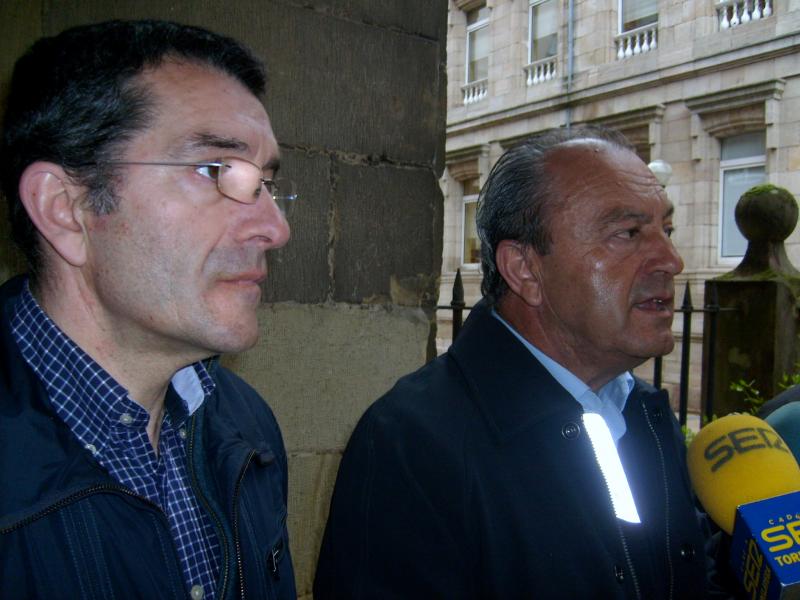 L?pez Marcano y Pedro P?rez durante la rueda de prensa