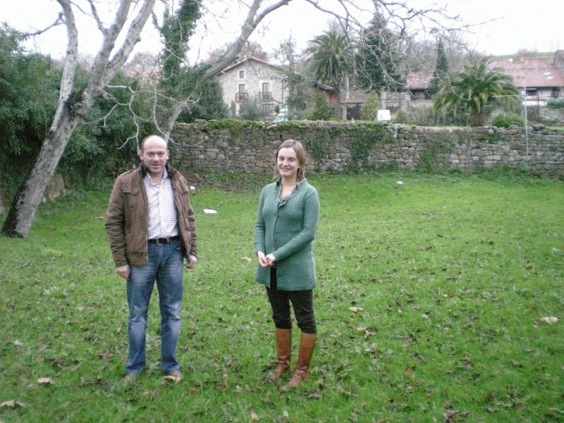 Ana Obreg?n y ?ngel Cobo supervisan los terrenos donde se ejecutar?n las obras