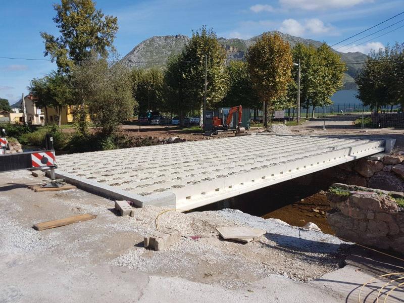 Las obras del nuevo puente de Barros avanzan con rapidez