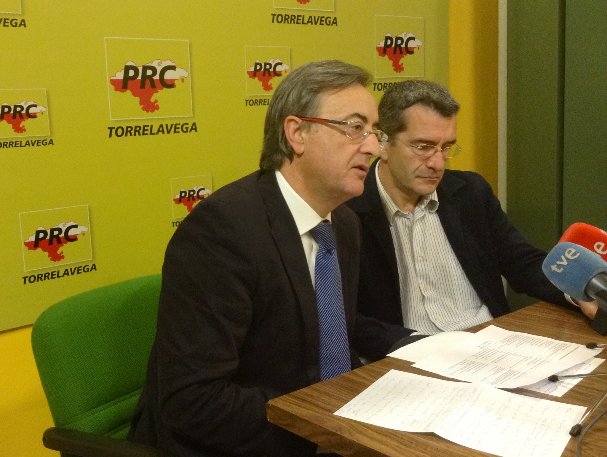 Pedro G. Carmona y Pedro P. Noriega en rueda de prensa