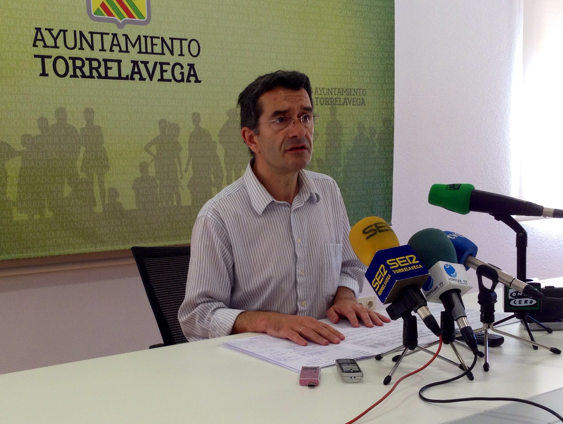 Pedro P. Noriega en rueda de prensa