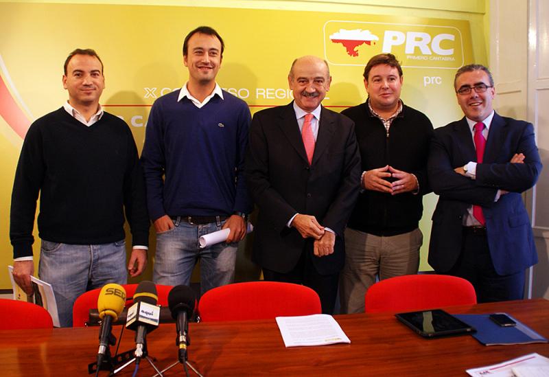 Luis Rodr?guez, Javier L?pez, Jos? Mar?a Maz?n, Bernardo Colsa y Pedro Hernando, de izquierda a derecha