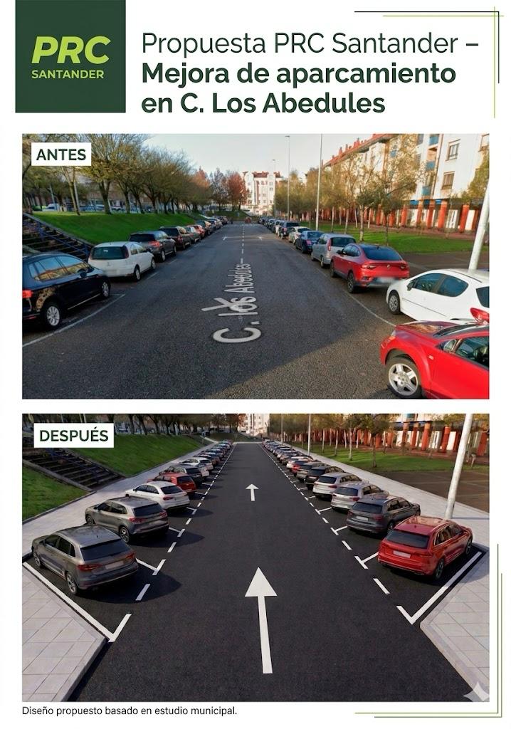 Piña propone reordenar el estacionamiento en Los Abedules para ganar cerca de 50 plazas de aparcamiento