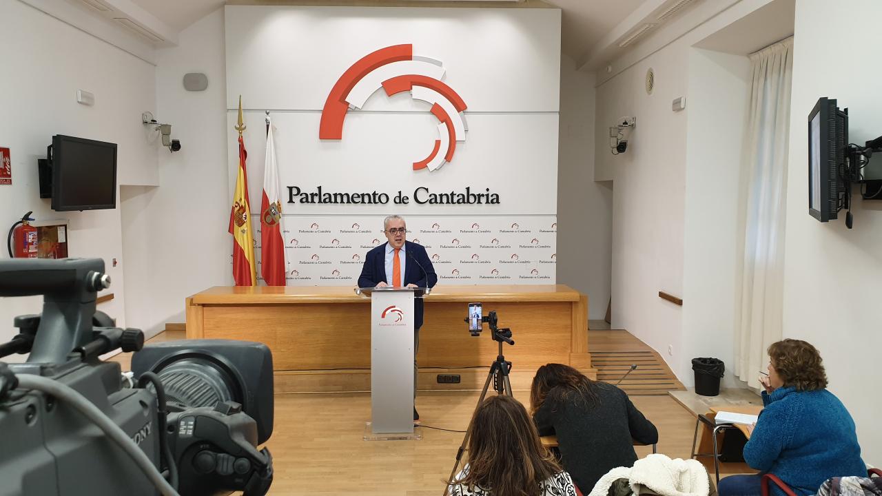 Pedro Hernando en la rueda de prensa que ha ofrecido hoy