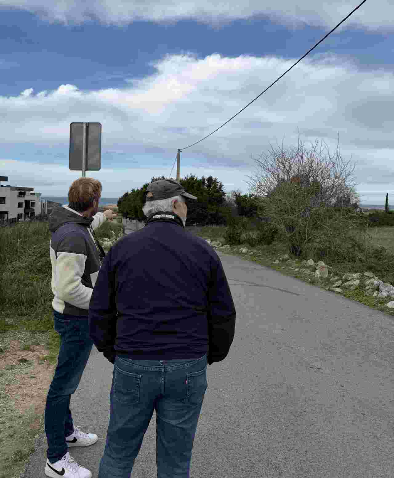 Felipe Piña durante la visita