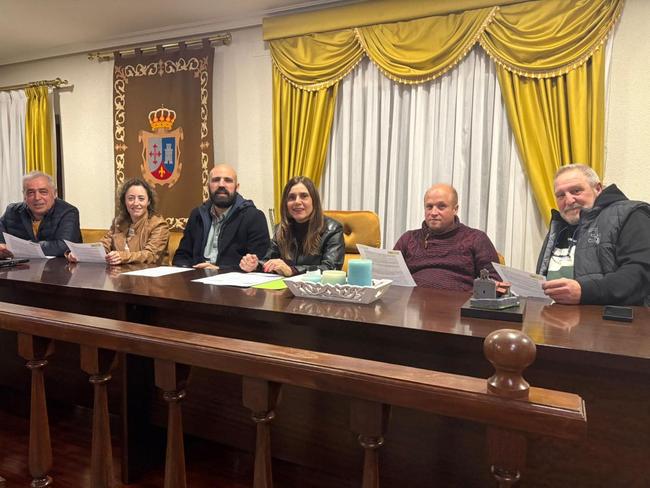 De izquierda a derecha, Pablo Gómez, Verónica Mantecón, Daniel Santos, Paula Fernández, Agustín Mantecón y Agustín Pernía.