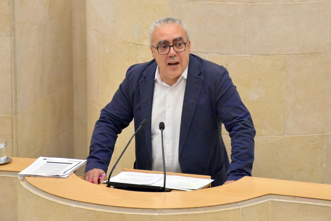 Pedro Hernando durante el Pleno de hoy