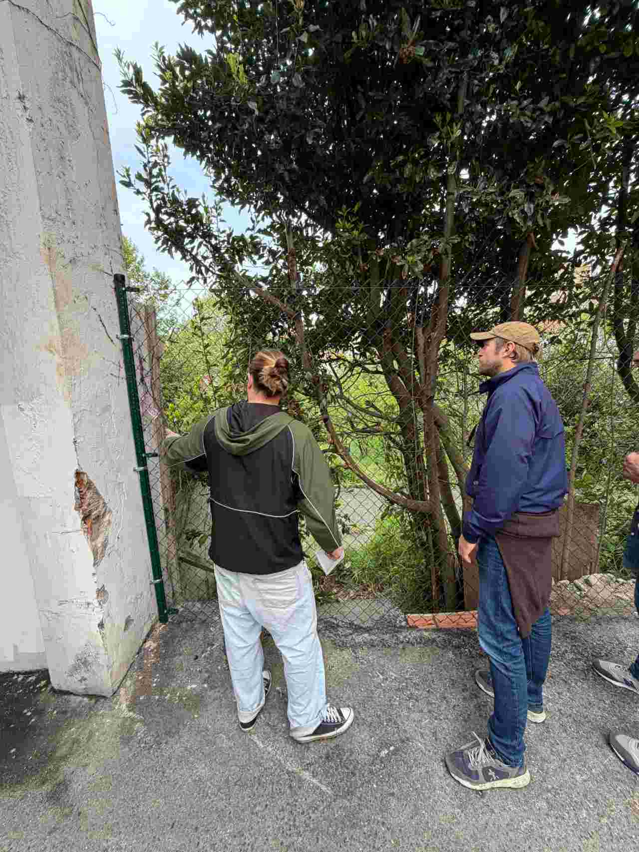 Felipe Piña durante la visita