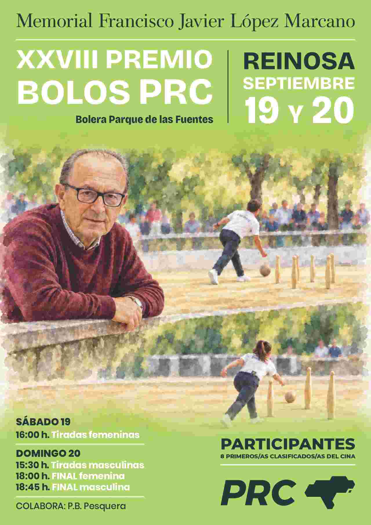 La bolera Parque de las Fuentes de Reinosa acoge este fin de semana el XXVIII Premio de Bolos PRC Memorial Javier López Marcano